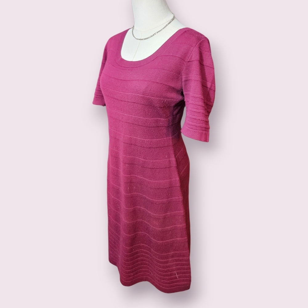 Calvin Klein Raspberry Sweater Dress, Size Medium - Picture 3 of 3